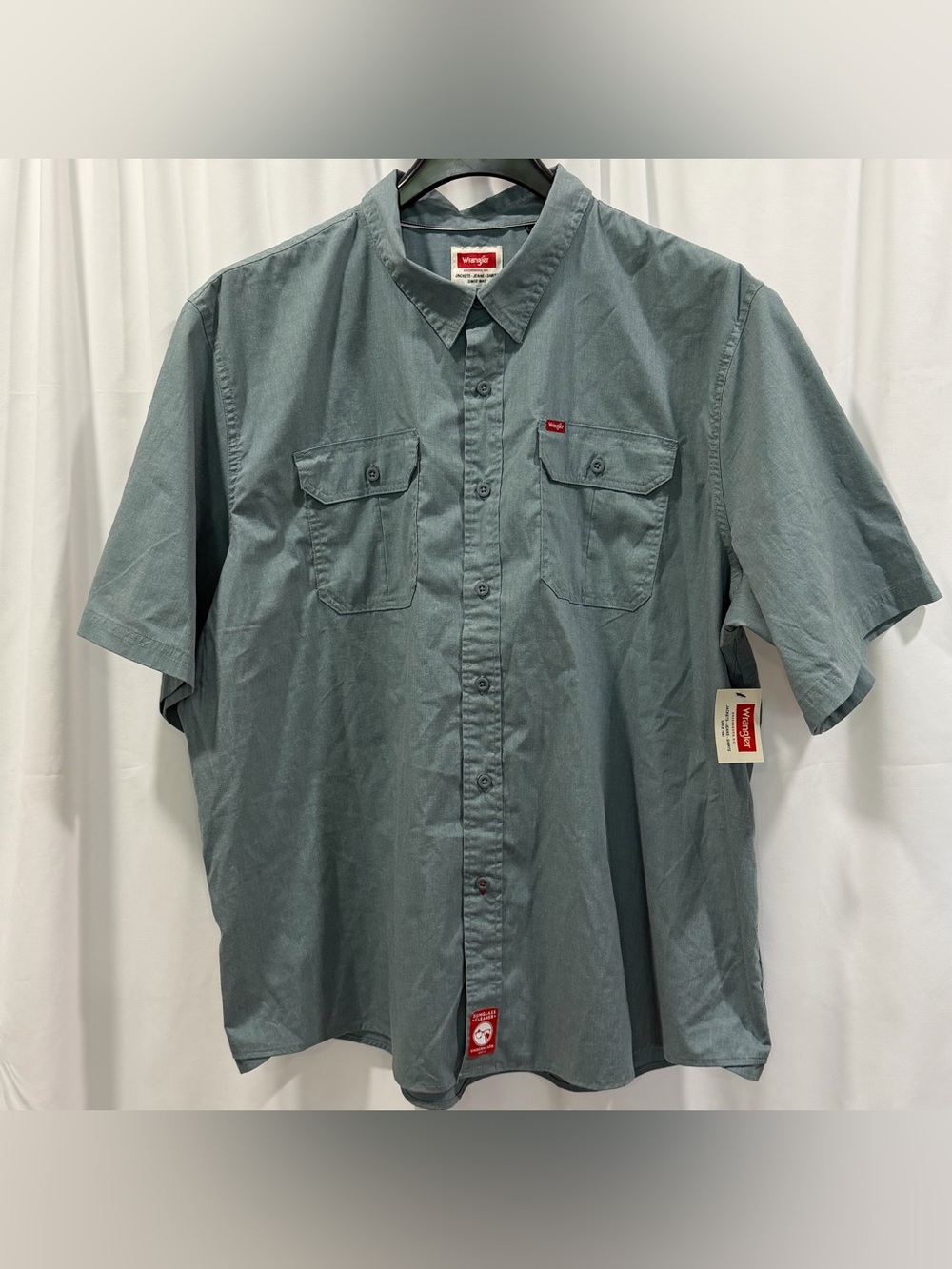 Wrangler Relaxed Fit Short Sleeve Button Up Shirt 3XL NWT